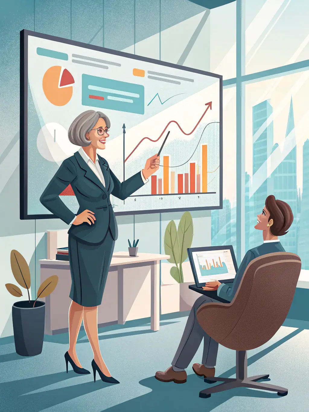 A South African professional using financial planning tools and software to analyze data and create personalized financial plans for clients.